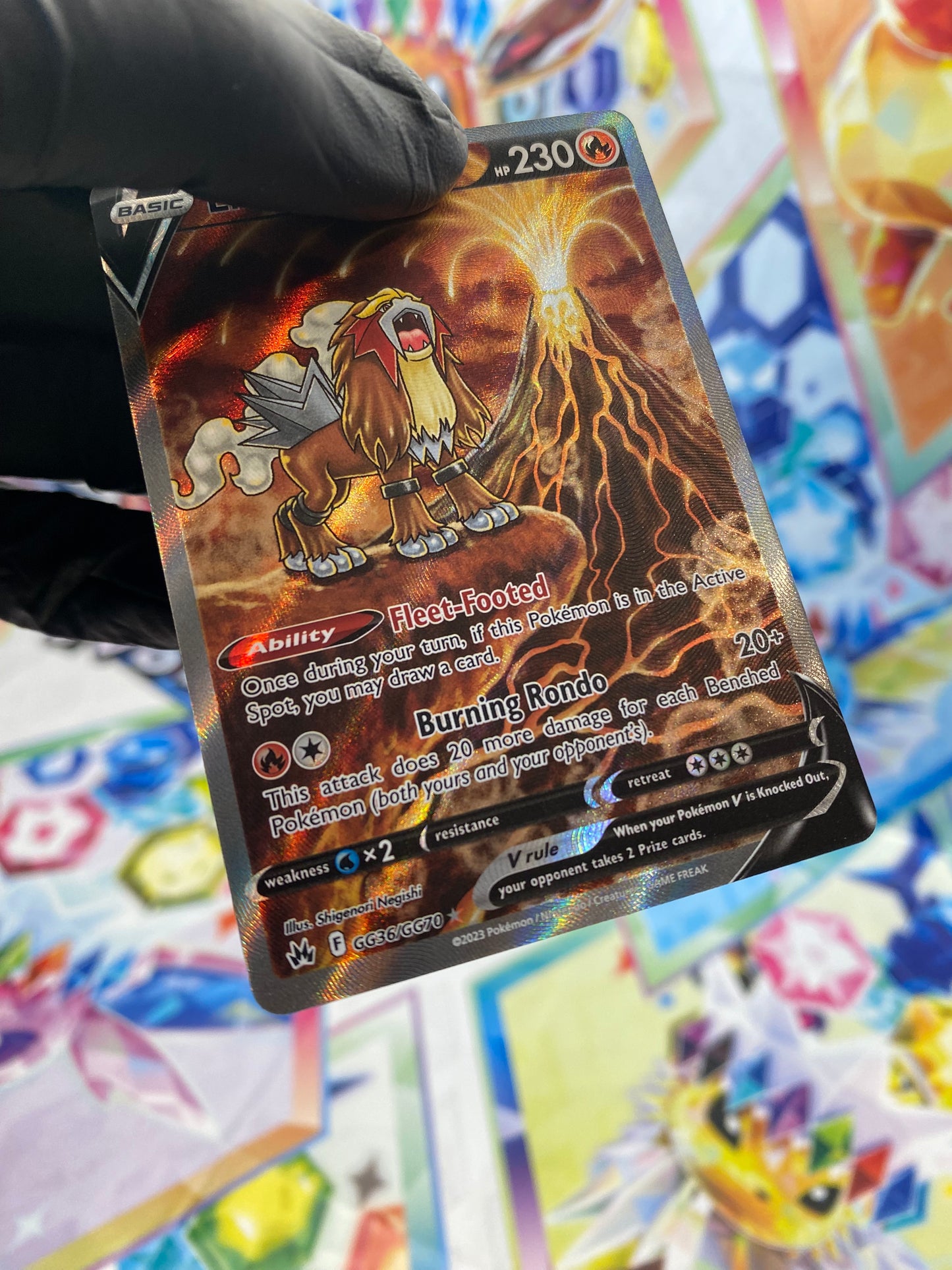 Pokémon Entei V #GG36 - NM/M